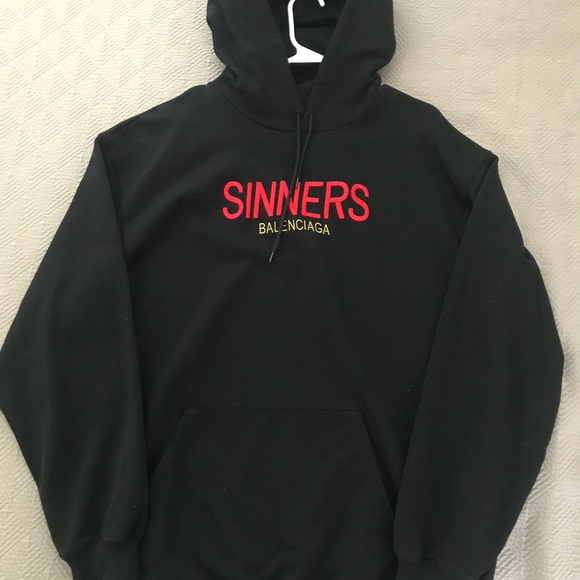 sinners hoodie balenciaga